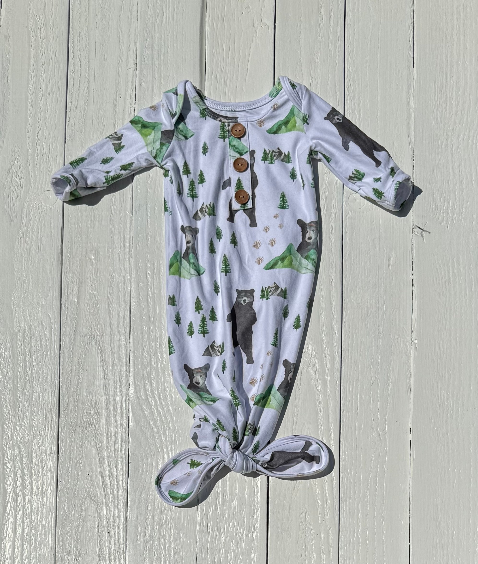 Caden Lane Knot Gown - 0-3M