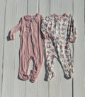 2 Milkberry Jammies - 0-3M