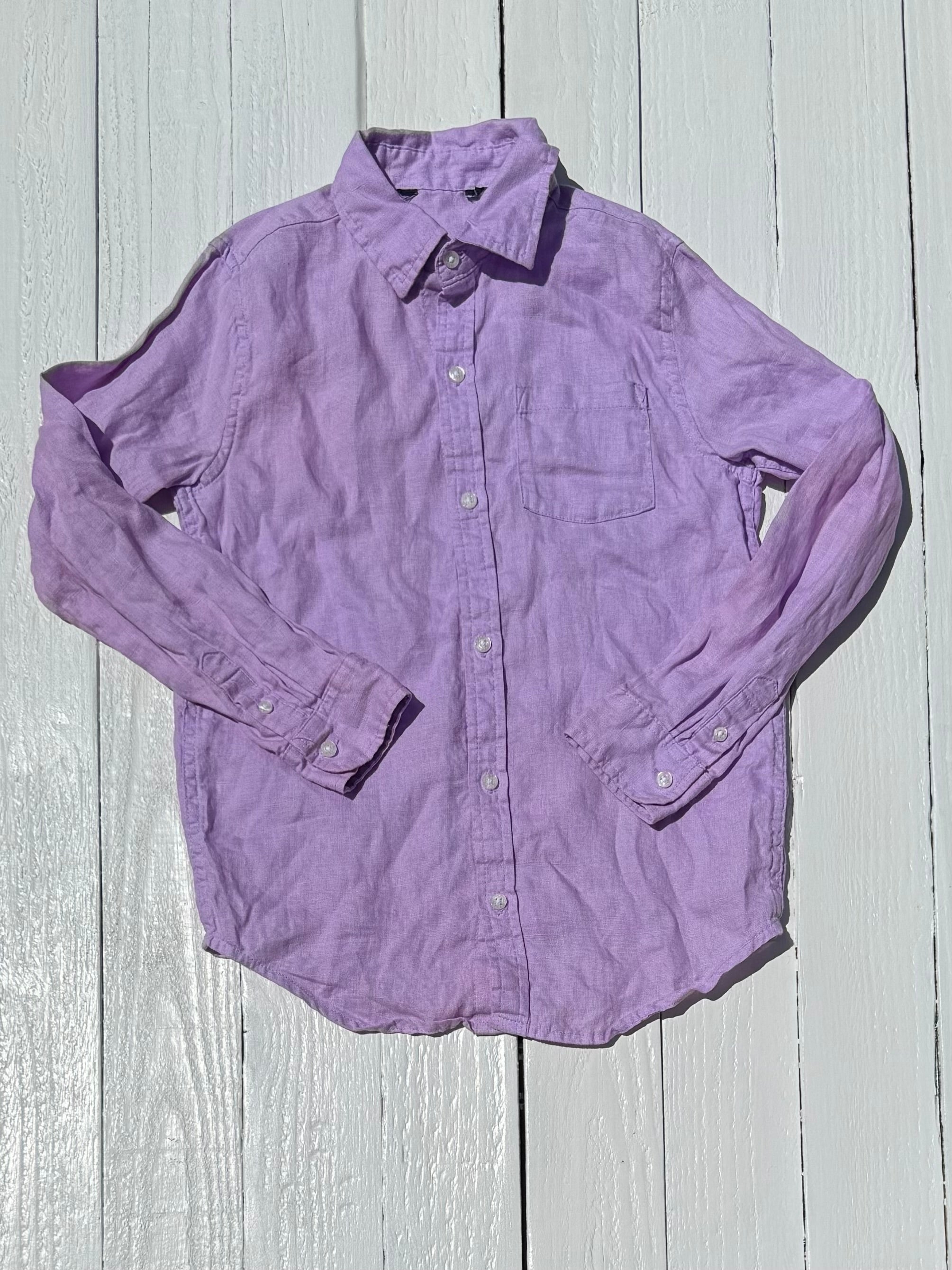 Linen Button Down - 7/8