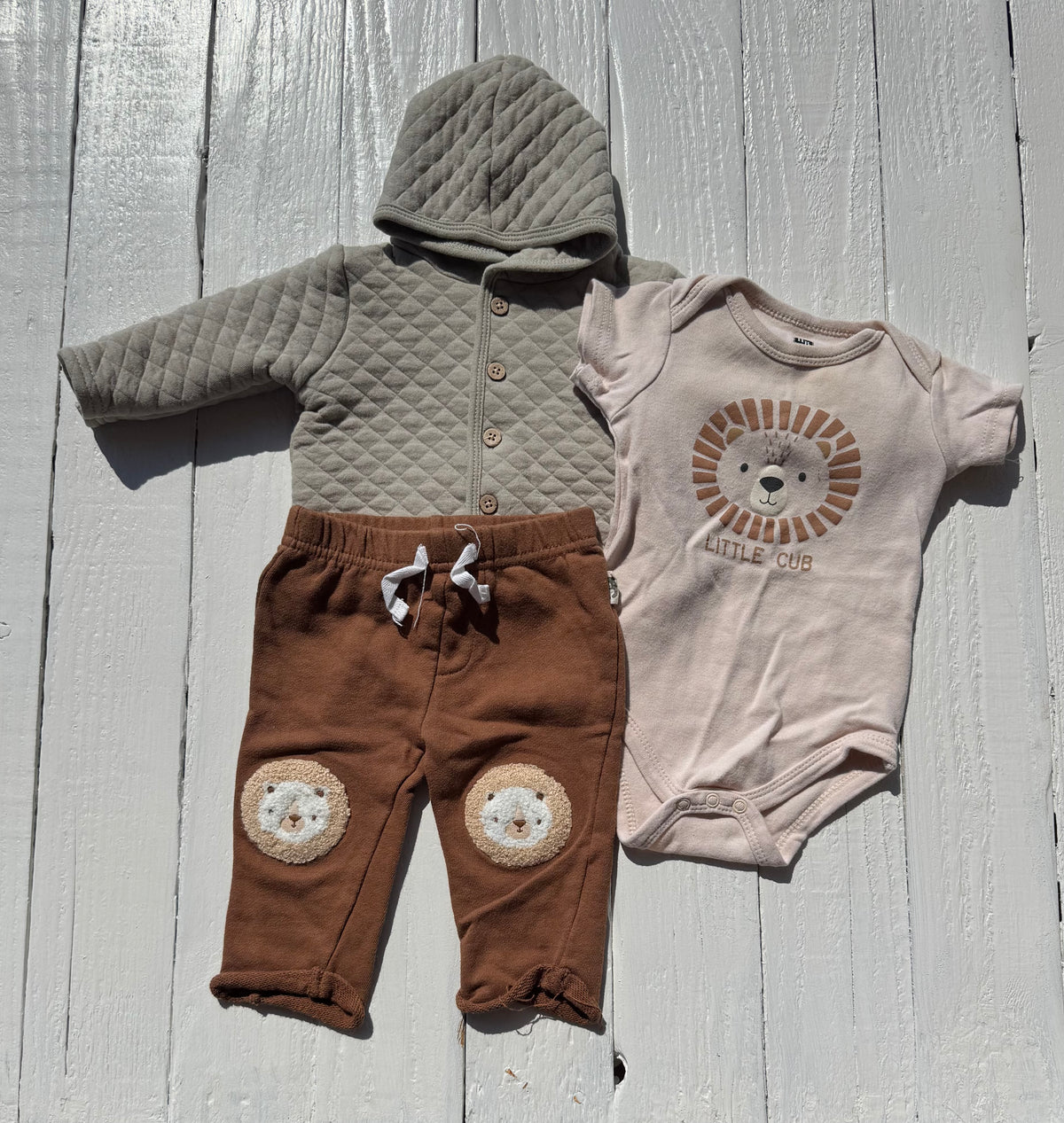Rabbit Bear Outfit - 3-6M