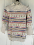 Janie and Jack Cream and Sugar Fair Isle Sweater Dress - 4T