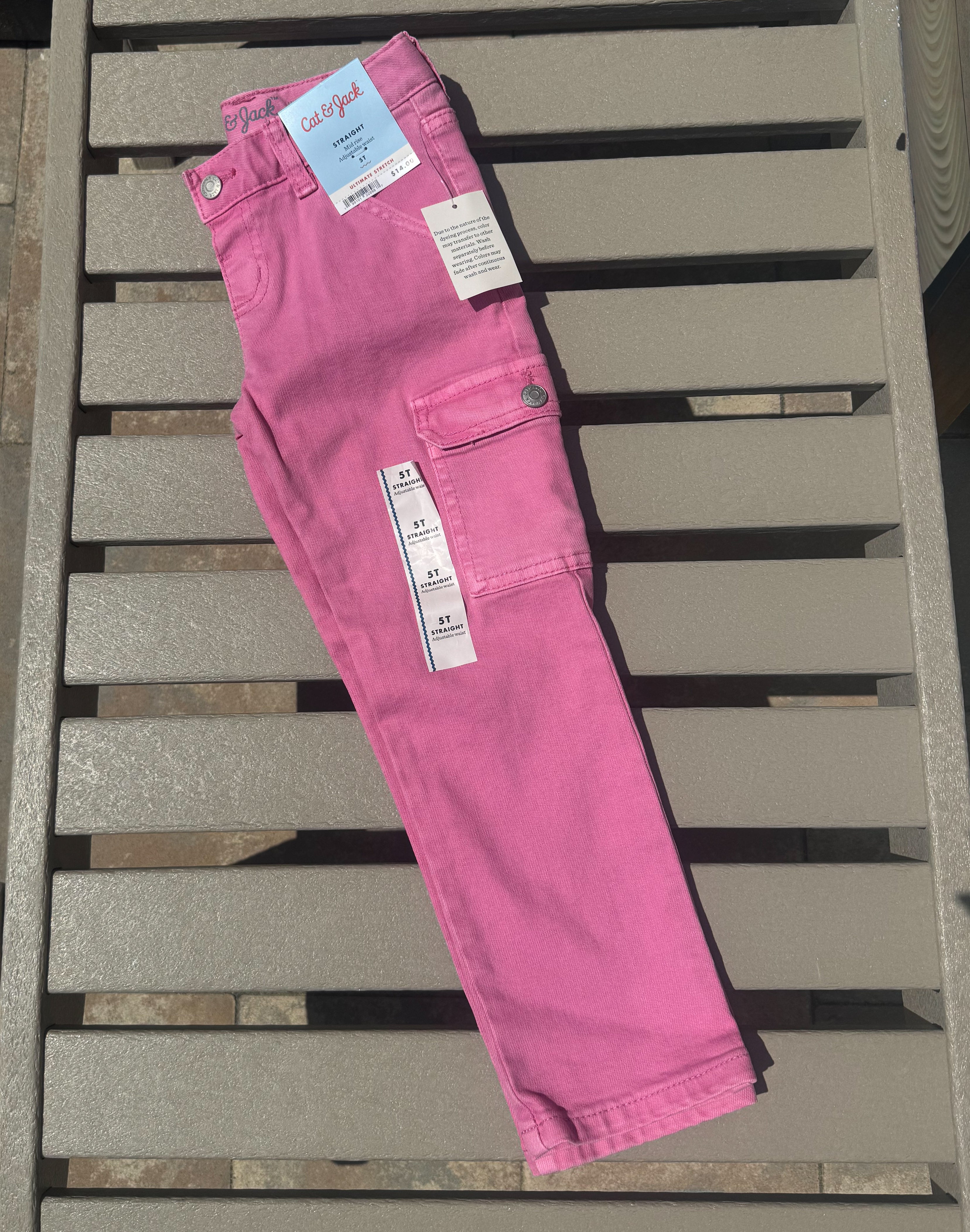 Cat & Jack Pink Cargo Pants - 5T