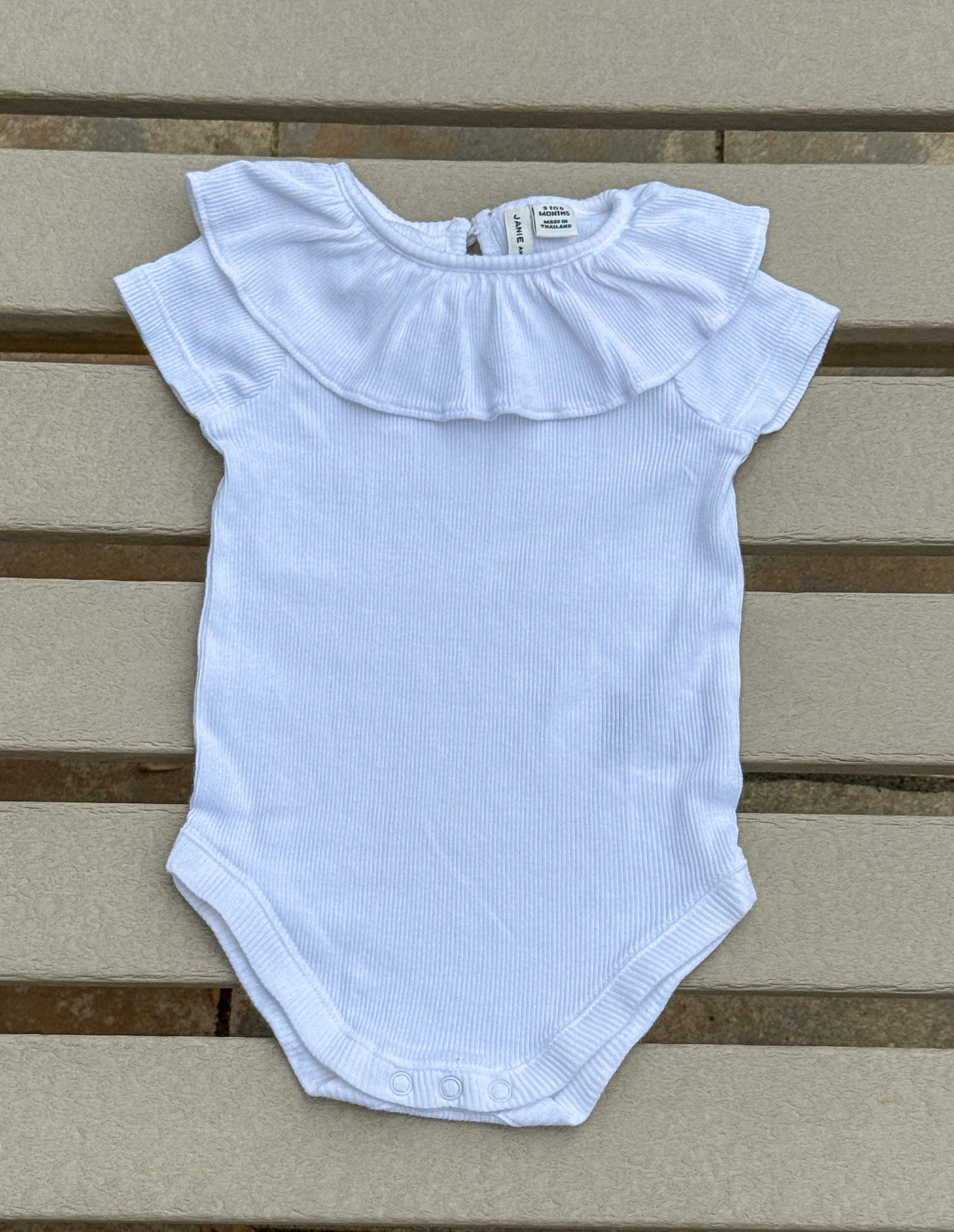Janie and Jack White Onesie - 3-6M