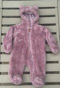 Carters Fuzzy Hooded Jumpsuit - 3M