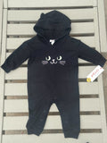 Cat & Jack Black Cat Jumpsuit - 3-6M