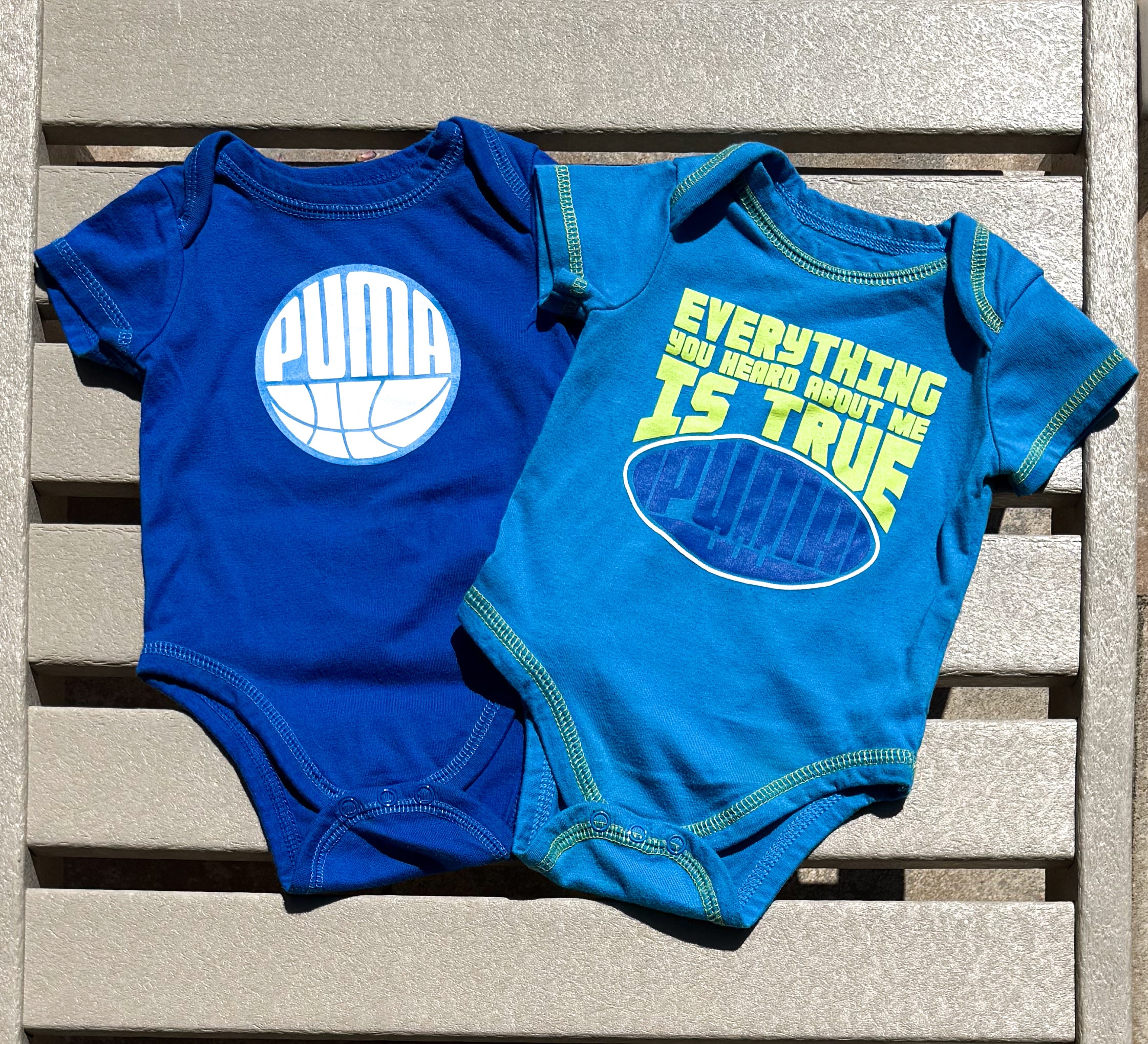 2 Puma Onesies - 3-6M