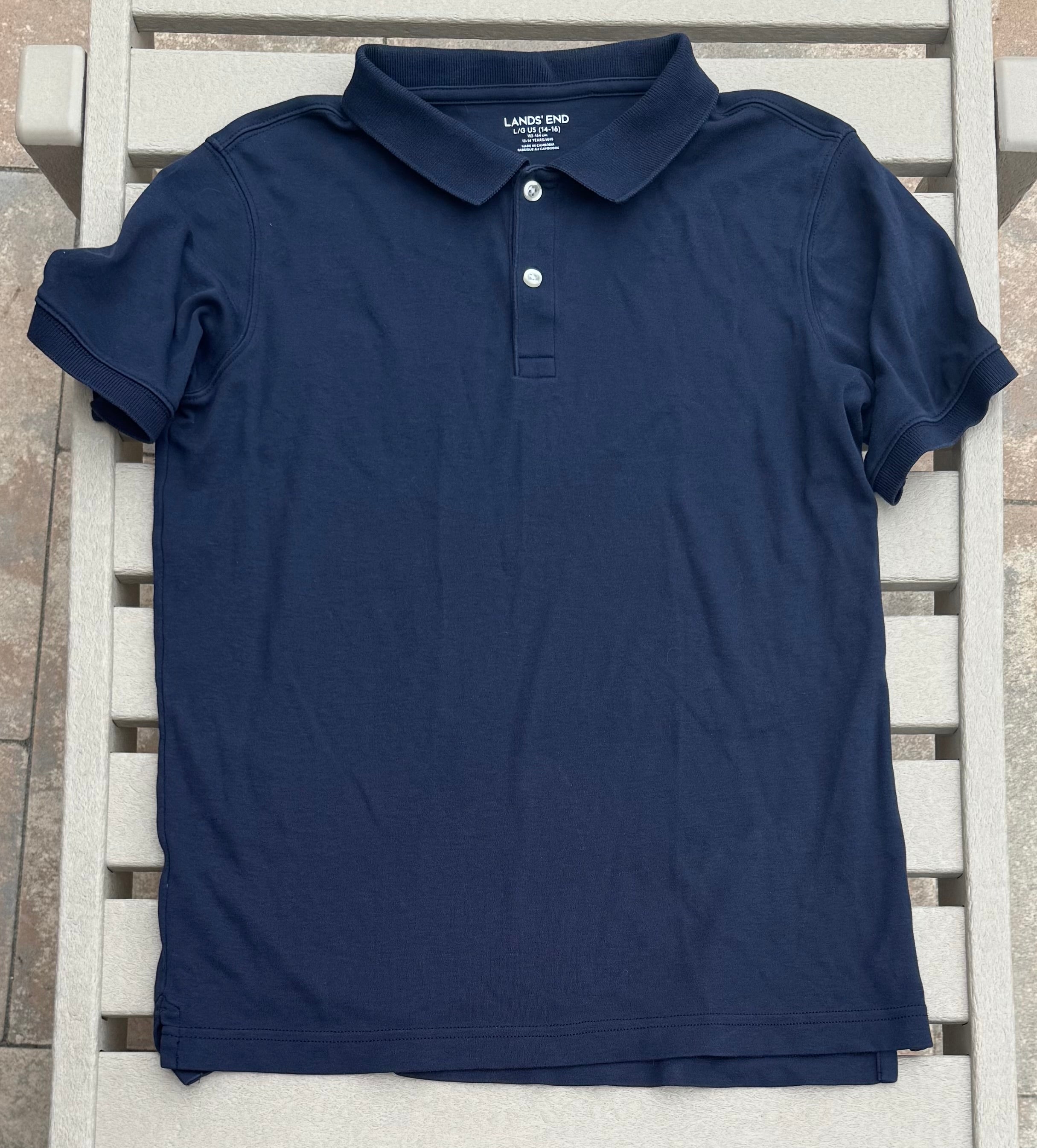 Land's End Uniform Polo- 14-16 (L)