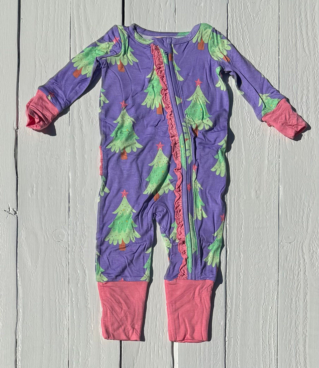 Ruffle Butts Christmas Jammies - 0-3M