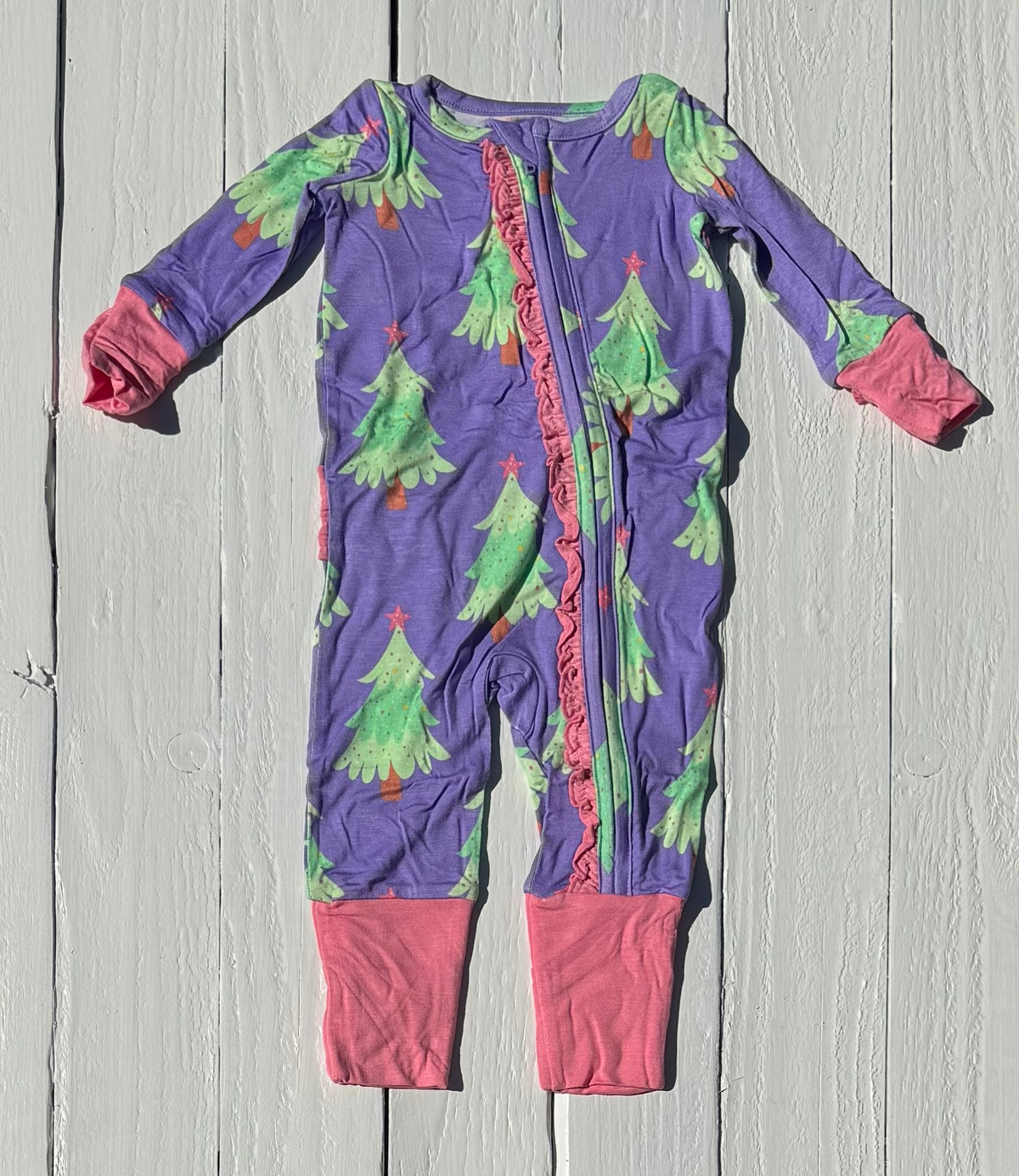 Ruffle Butts Christmas Jammies - 0-3M