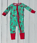 Ruffle Butts Christmas Jammies - 3-6M
