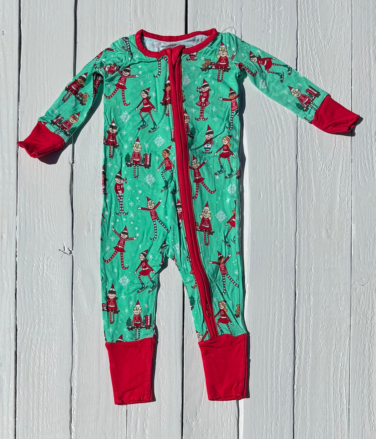Ruffle Butts Christmas Jammies - 3-6M