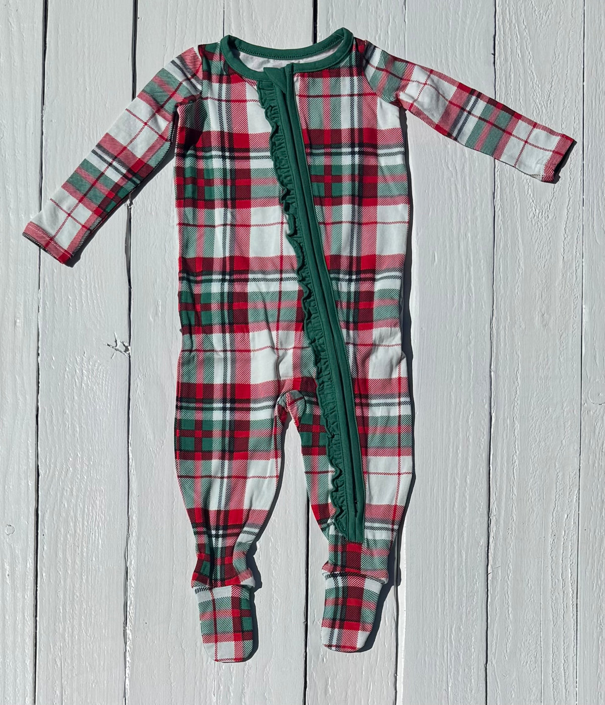 Ruffle Butts Christmas Jammies - 3-6M