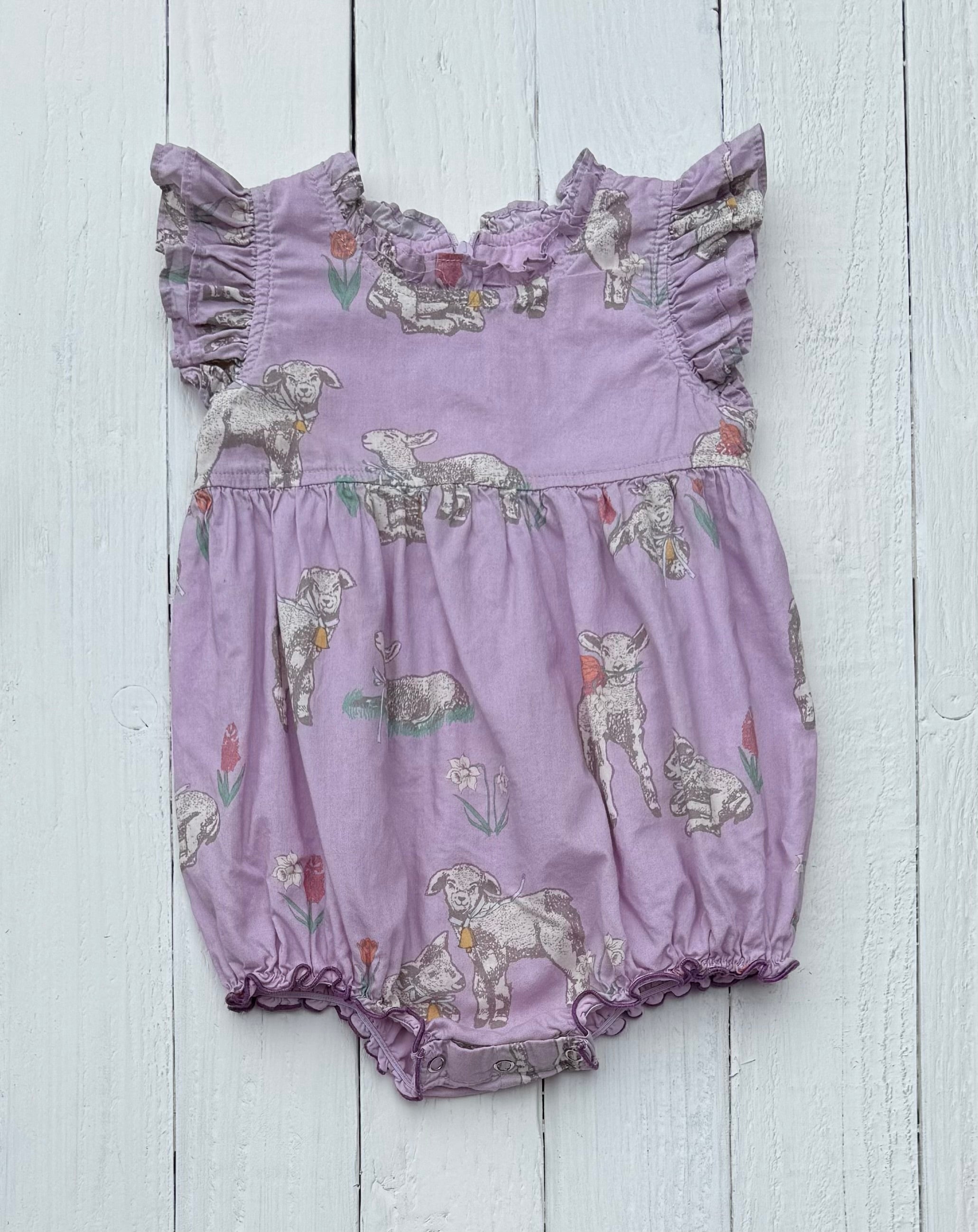 Pink Chicken Romper - 12-18M